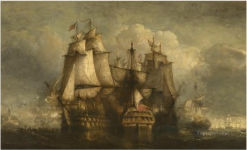  english - Hendrik Frans Schaefels Siege of Flushing by an English squadron Naval Battle